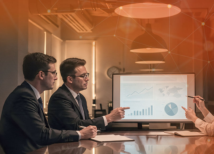 Mid-market company executives evaluating cross-border M&A advisory firms